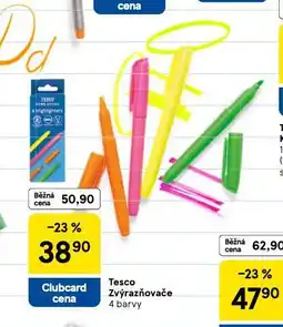 Tesco Tesco zvýrazňovače nabídka