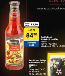 Tesco Exotic food sladká chilli omáčka nabídka