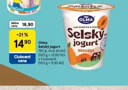 Tesco Olma selský jogurt nabídka