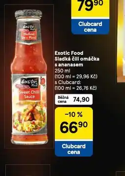 Tesco Exotic food sladká chilli omáčka s ananasem nabídka