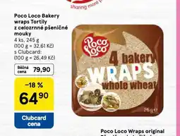 Tesco Poco loco bakery wraps tortilly nabídka