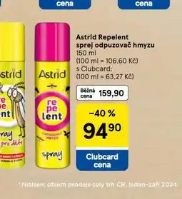 Tesco Astrid repelent nabídka
