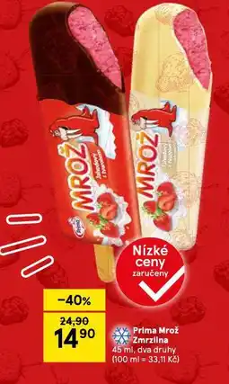 Tesco Prima mrož zmrzlina nabídka