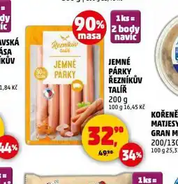 Penny Market Jemné párky nabídka