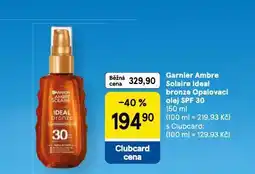 Tesco Garnier ambre solaire ideal bronze opalovací olej nabídka