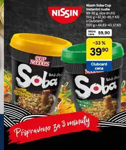 Tesco Nissin soba cup instantní nudle nabídka