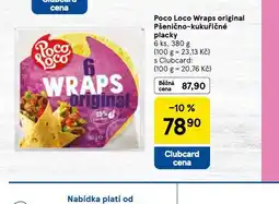 Tesco Poco loco original placky nabídka