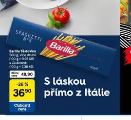 Tesco Barilla těstoviny nabídka