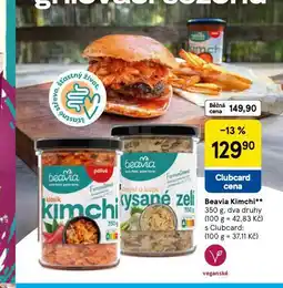 Tesco Beavia kimchi nabídka