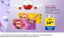 Tesco Lipton ovocný čaj nabídka