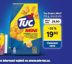 Tesco Tuc krekry mini nabídka
