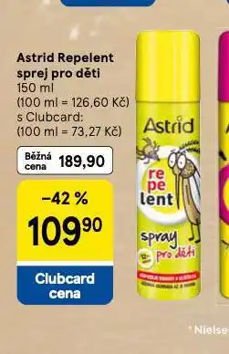 Tesco Astrid repelentní sprej pro děti nabídka