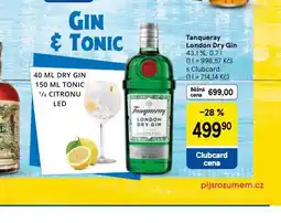 Tesco Tanqueray london dry gin nabídka