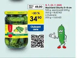 Tesco Machland okurky 5-8 cm nabídka