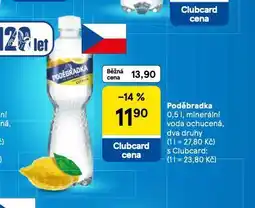 Tesco Poděbradka ochucená nabídka