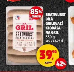 Penny Market Bratwurst bílá grilovací klobása na gril nabídka