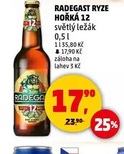 Penny Market Pivo radegast ryze hořká 12 nabídka