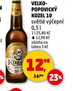 Penny Market Pivo velkopopovický kozel 10 nabídka