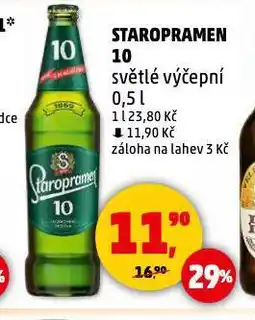 Penny Market Pivo staropramen 10 nabídka
