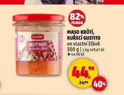 Penny Market Maso krůtí, kuřecí gustito nabídka