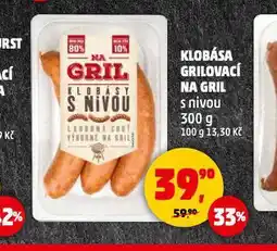 Penny Market Klobása grilovací na gril nabídka