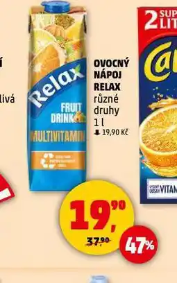 Penny Market Relax ovocný nápoj nabídka