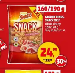 Penny Market Golden rings, snack xxl nabídka
