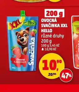 Penny Market Hello ovocná svačinka xxl nabídka