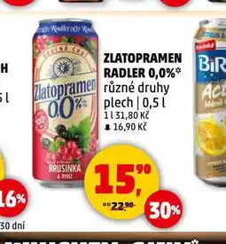 Penny Market Zlatý bažant radler 0,0% nabídka