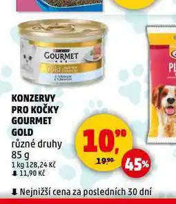 Penny Market Gourmet gold konzervy pro kočky nabídka