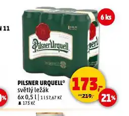 Penny Market Pivo pilsner urquell nabídka