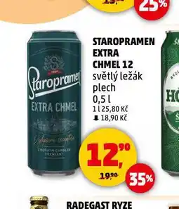 Penny Market Pivo staropramen extra chmel nabídka