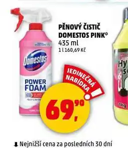 Penny Market Domestost pink pěnový čistič nabídka