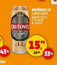Penny Market Pivo krušovice 12 královský ležák nabídka