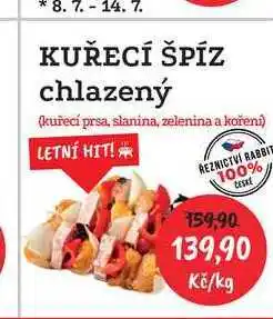 RABBIT řeznictví KUŘECÍ ŠPÍZ chlazený 1kg nabídka