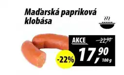 ZEMAN Maďarská papriková klobása, 100 g nabídka
