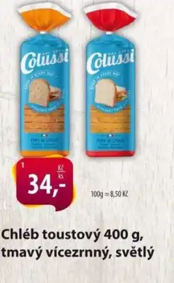 Řeznictví H&H Chléb toustový, tmavý vícezrnný, světlý nabídka