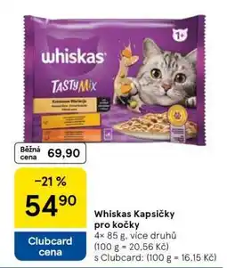 Tesco Whiskas kapsičky pro kočky nabídka