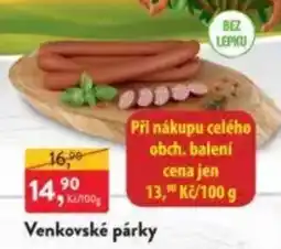 MP Krásno Venkovské párky nabídka