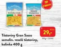 MP Krásno Těstoviny Gran Sasso semolin. veselé těstoviny, kolínka nabídka