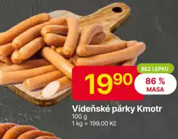 Hruška Vídeňské párky Kmotr nabídka
