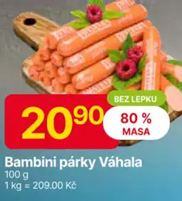 Hruška Bambini párky Váhala nabídka