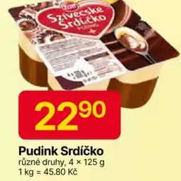 Hruška Zott Pudink Srdíčko nabídka