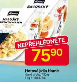 Hruška Hotová jídla Hamé nabídka