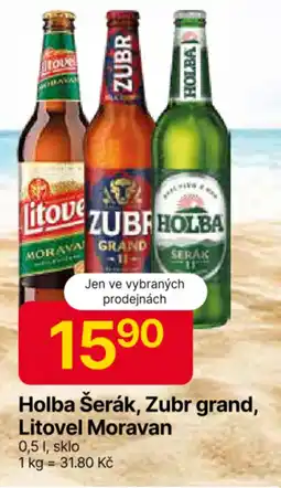 Hruška Holba Šerák, Zubr grand, Litovel Moravan nabídka