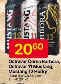 Hruška Ostravar Černa Barbora, Ostravar 11 Mustang, Mustang 12 Hořký nabídka
