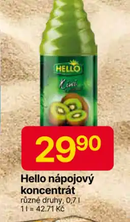 Hruška Hello nápojový koncentrát nabídka