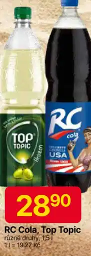 Hruška RC Cola, Top Topic nabídka