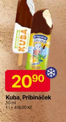 Hruška Kuba, Pribináček nabídka