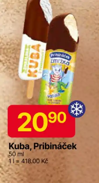 Hruška Kuba, Pribináček nabídka